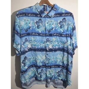 Vintage Jams World Hawaiian Shirt Mens‎ Sz 3xl Aloha Hawaii Short Sleeve Rare